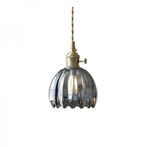 Japanse Retro Glazen Bloem Hanglamp - hanglampen - sfeerbeeld