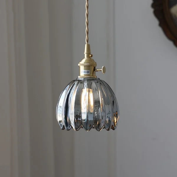 Japanse Retro Glazen Bloem Hanglamp - hanglampen - afmetingen