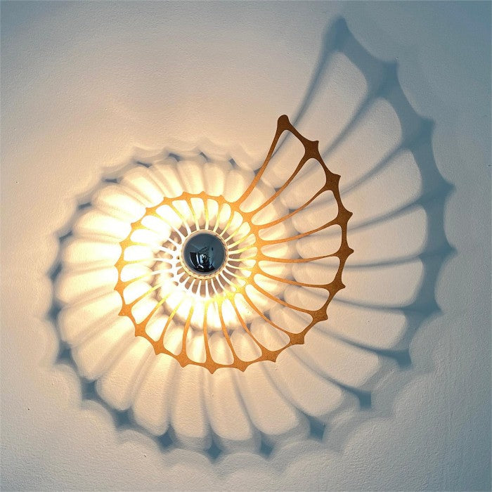 Nautilus Schelp Ontwerp Decoratieve Wandlamp - wandlampen - gemonteerd