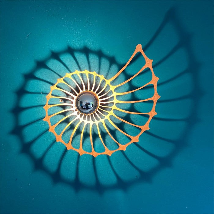 Nautilus Schelp Ontwerp Decoratieve Wandlamp - wandlampen - afmetingen