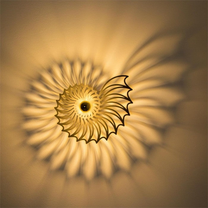 Nautilus Schelp Ontwerp Decoratieve Wandlamp - wandlampen - in de kamer