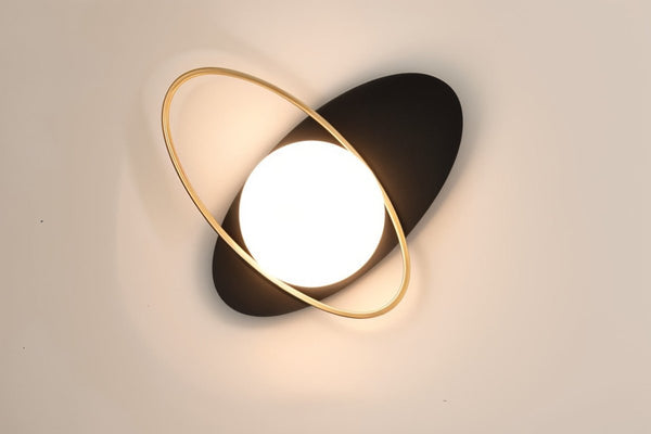 Wandlamp Voor In De Slaapkamer Van Metaal en Glas - wandlampen