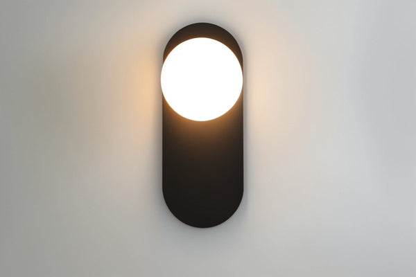Wandlamp Voor In De Slaapkamer Van Metaal en Glas - wandlampen - materiaaldetail