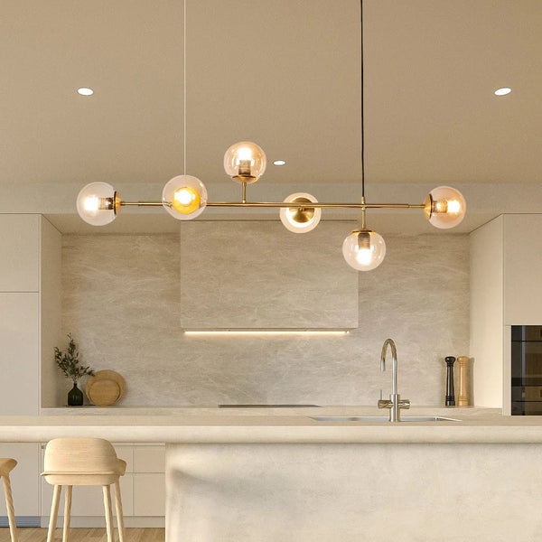 Glazen Bol Hanglamp - hanglampen - close-up