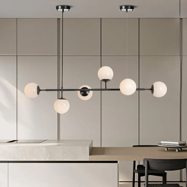 Glazen Bol Hanglamp - hanglampen - gemonteerd