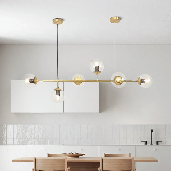 Glazen Bol Hanglamp - hanglampen - in de kamer