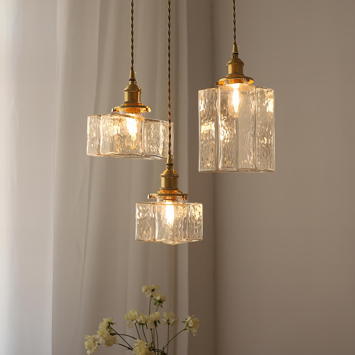 Fatima - Moderne Retro Glazen Hanglamp - hanglampen