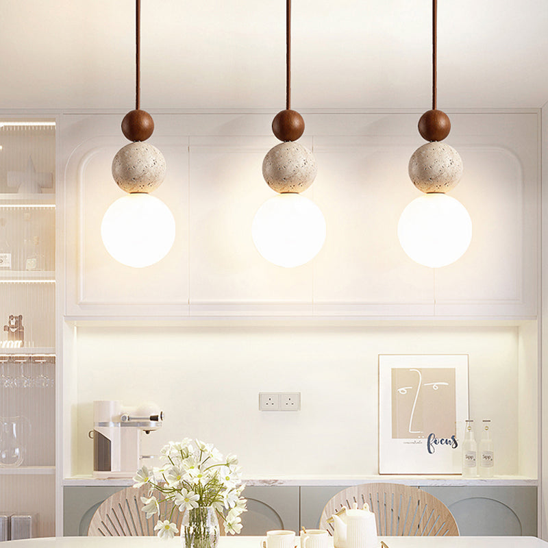 Moderne Travertin Hanglamp In Eenvoudige Stijl - hanglampen
