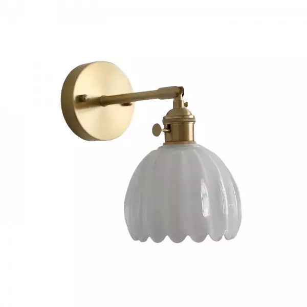 Retro Bloemknop Tulp Glazen Wandlamp - wandlampen - sfeerbeeld