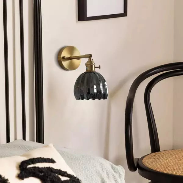 Retro Bloemknop Tulp Glazen Wandlamp - wandlampen - in de kamer
