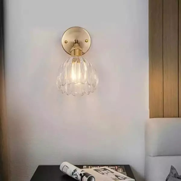Retro Bloemknop Tulp Glazen Wandlamp - wandlampen - verlicht