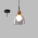 Minimalistische Art Ripple Glazen Hanglamp