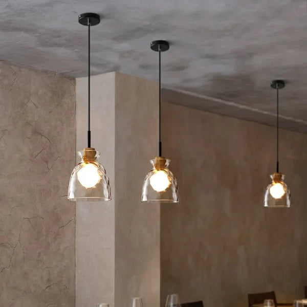 Minimalistische Art Ripple Glazen Hanglamp - hanglampen - materiaaldetail