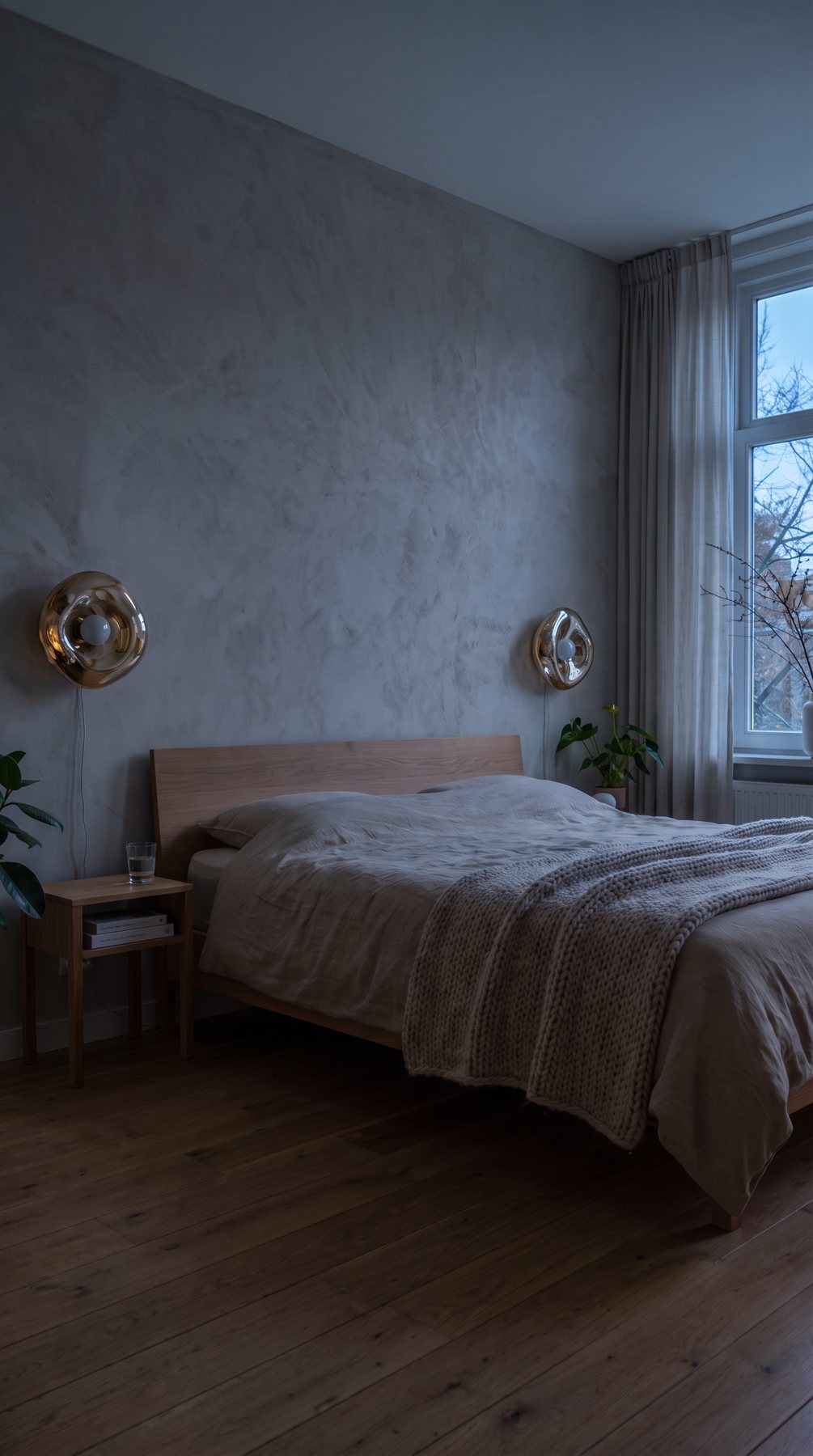 De kamer met de lamp uit