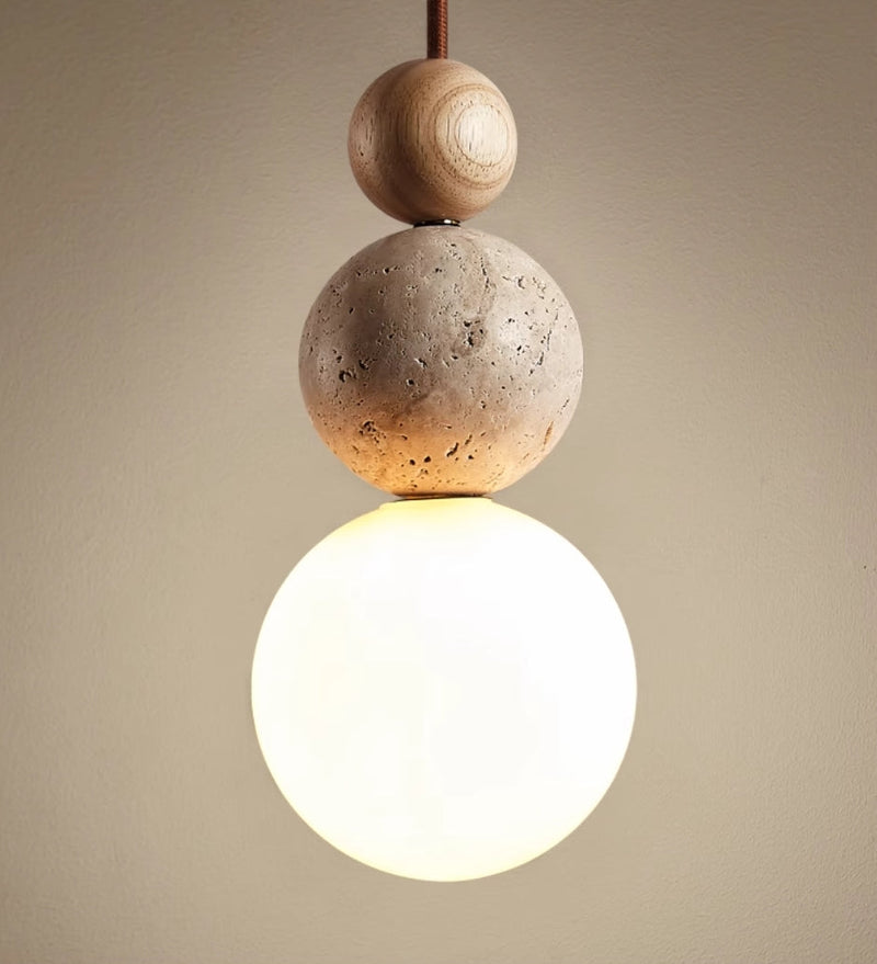 Moderne Travertin Hanglamp In Eenvoudige Stijl