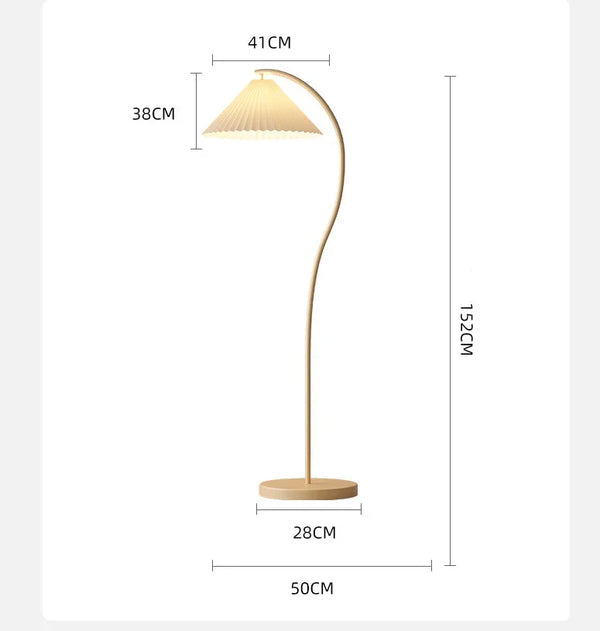 Moderne LED stoffen vloerlamp